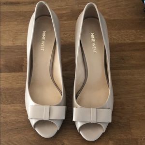Nine West Peep Toe Heels with Bow